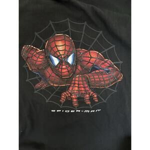 VTG 2002 Spider-Man Movie Promo Shirt L Made in USA Marvel COL Y2K Grunge Emo